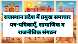 राजस्थान प्रदेश में प्रमुख समाचार पत्र-पत्रिकाएँ, सामाजिक व राजनीतिक संगठन